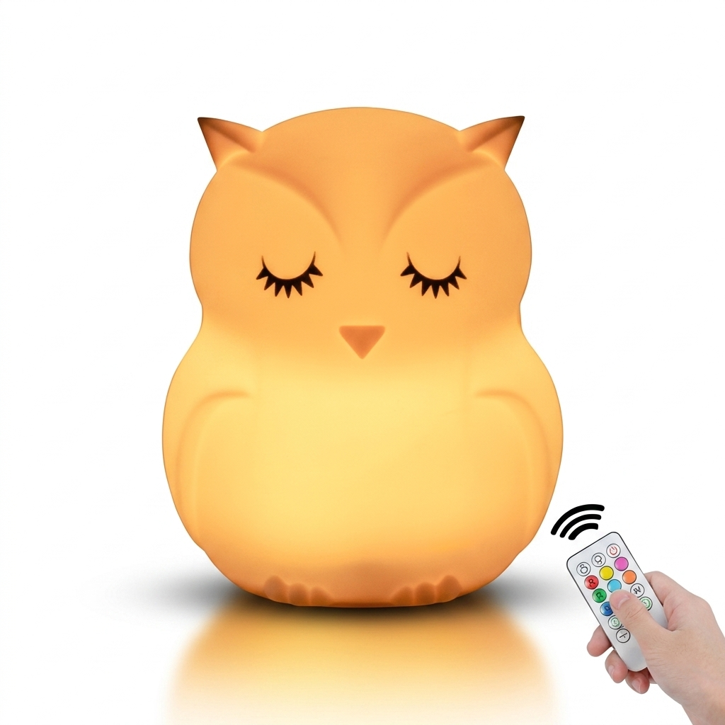 Veilleuse enfant rechargeable tactile 9 couleurs dimmable