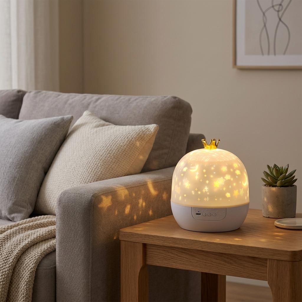 Veilleuse projecteur étoiles LED rechargeable chambre enfant