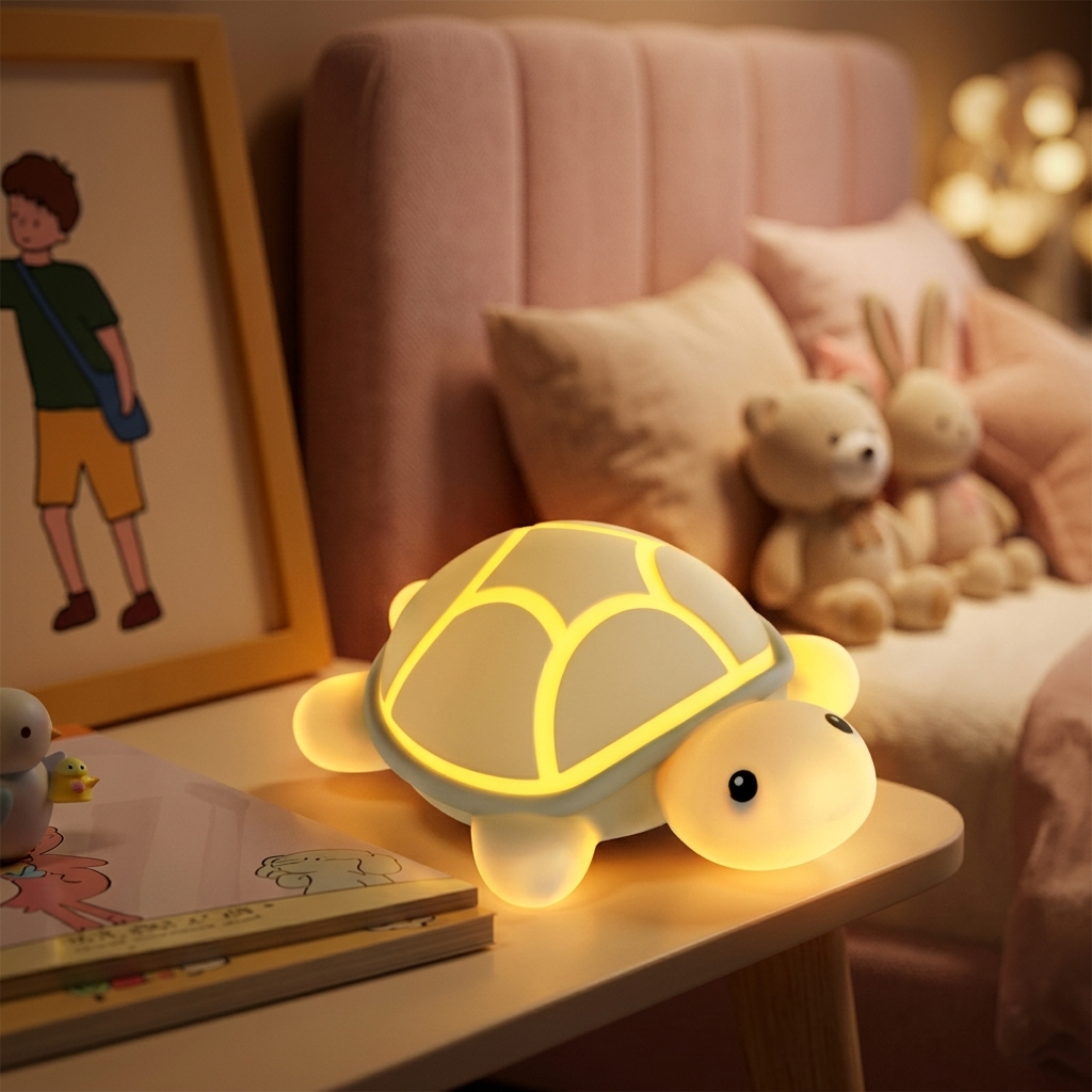 Veilleuse Tortue Silicone Rechargeable Tactile Enfant