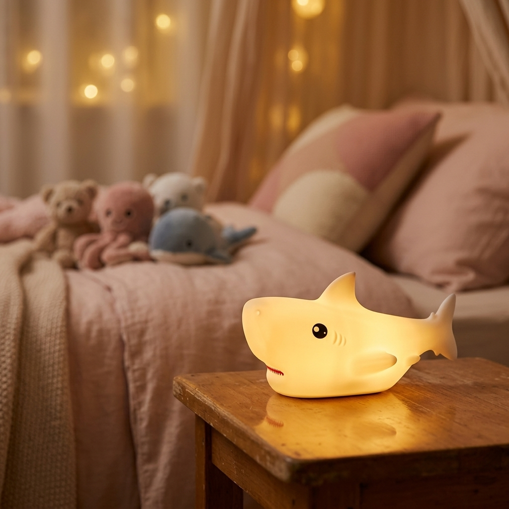 Veilleuse requin rechargeable avec contrôle tactile