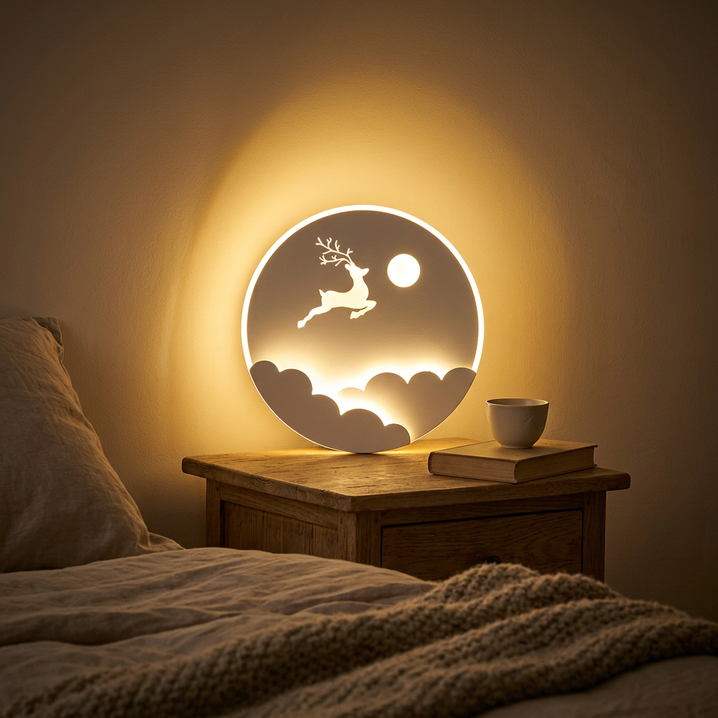 Veilleuse nuage étoilée rechargeable, intensité réglable