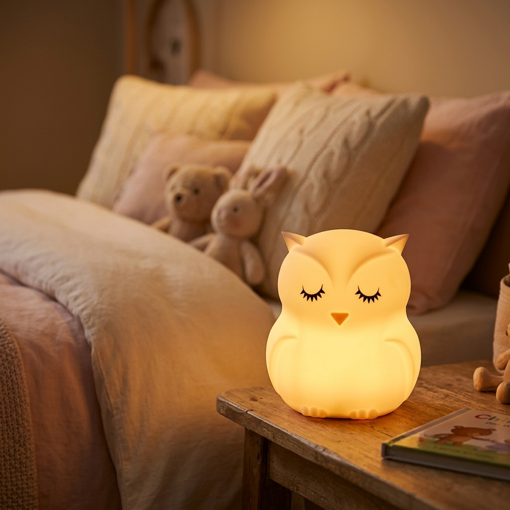 Veilleuse enfant rechargeable tactile 9 couleurs dimmable