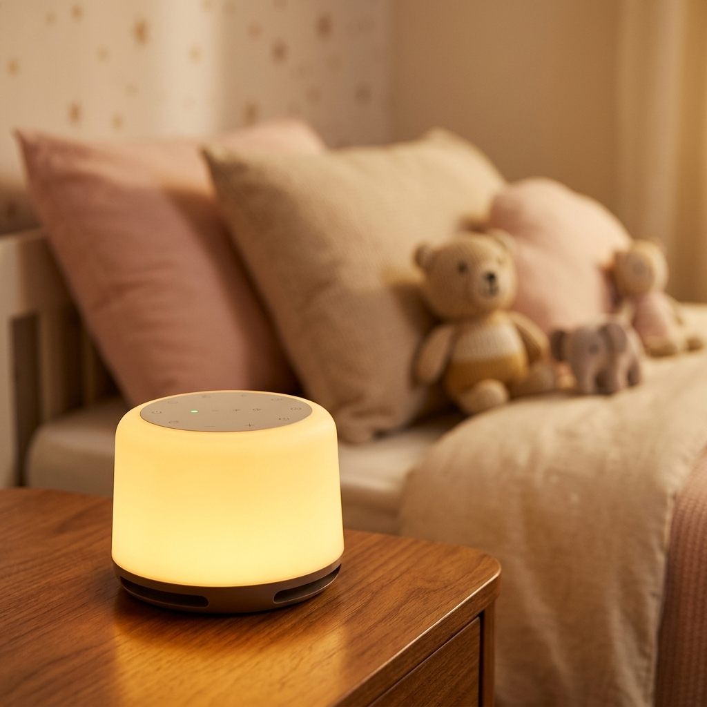 Veilleuse rechargeable tactile avec lumière RGB et son blanc