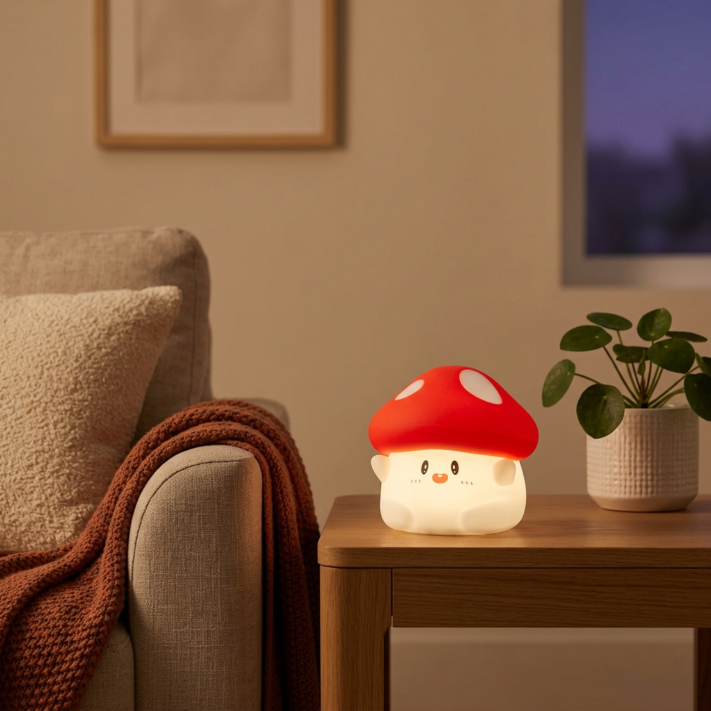 Veilleuse Champignon Tactile Rechargeable USB pour Enfant