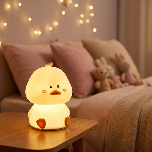 Veilleuse Canard LED Rechargeable Silicone Tactile Enfant