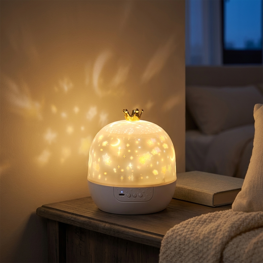 Veilleuse projecteur étoiles LED rechargeable chambre enfant