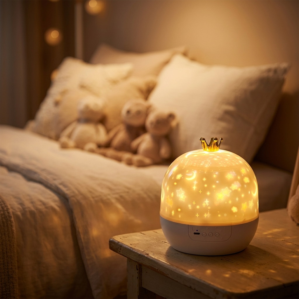 Veilleuse projecteur étoiles LED rechargeable chambre enfant