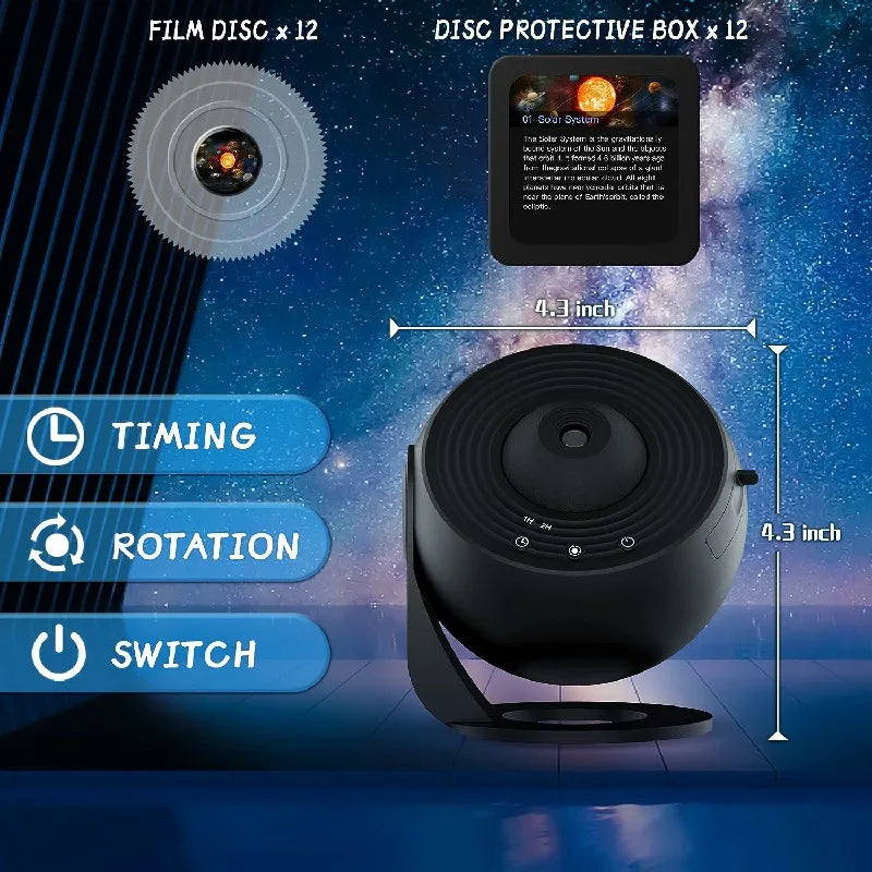 Veilleuse Projecteur Galaxie 360° Étoiles Chambre Enfant
