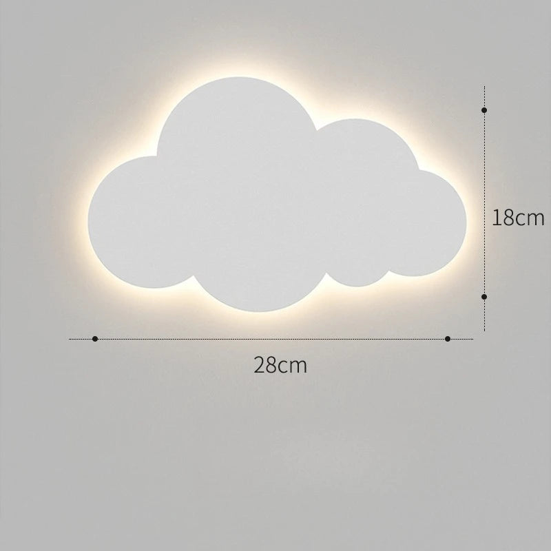 Veilleuse nuage souriante chambre enfant design minimaliste