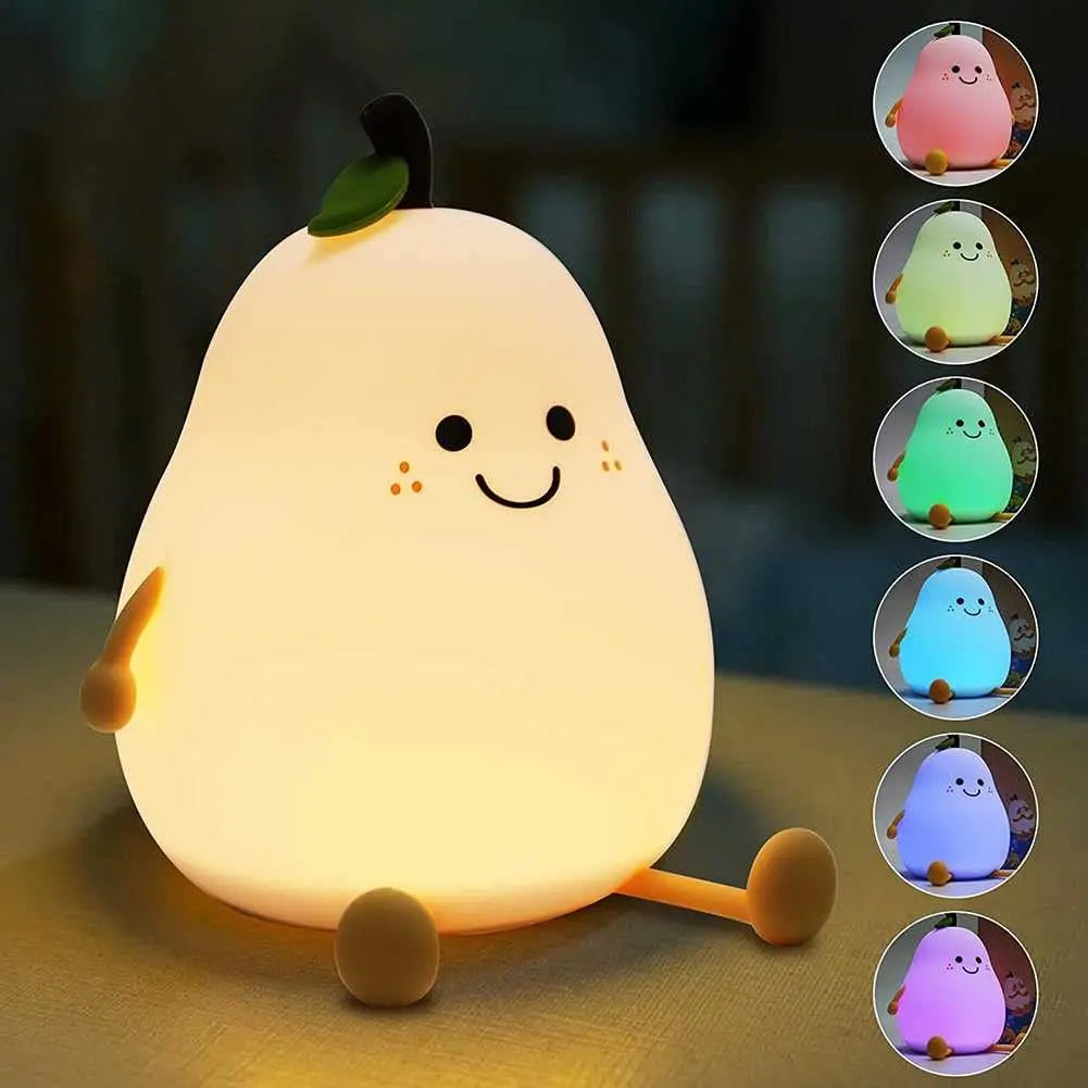 Veilleuse enfant silicone rechargeable 7 couleurs intensité réglable