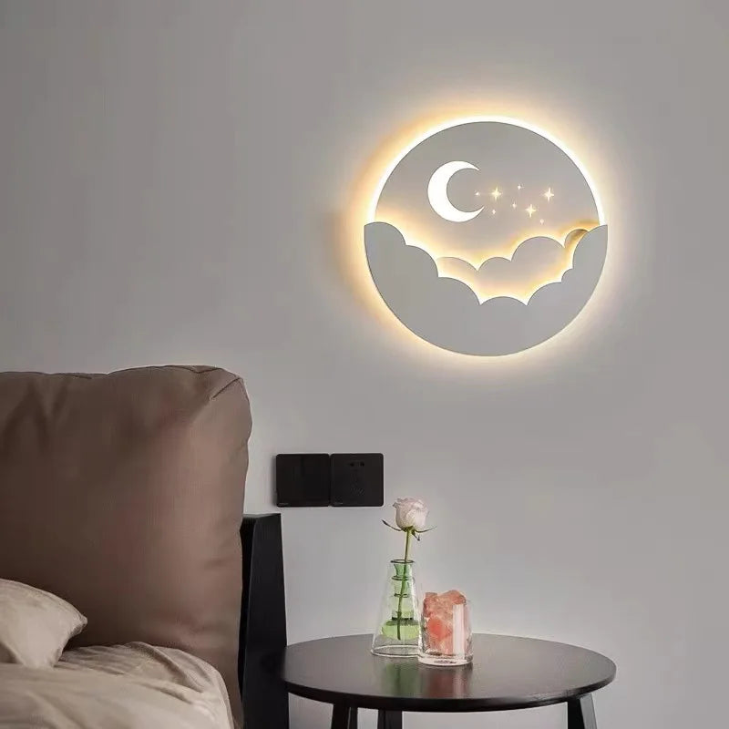 Veilleuse nuage étoilée rechargeable, intensité réglable