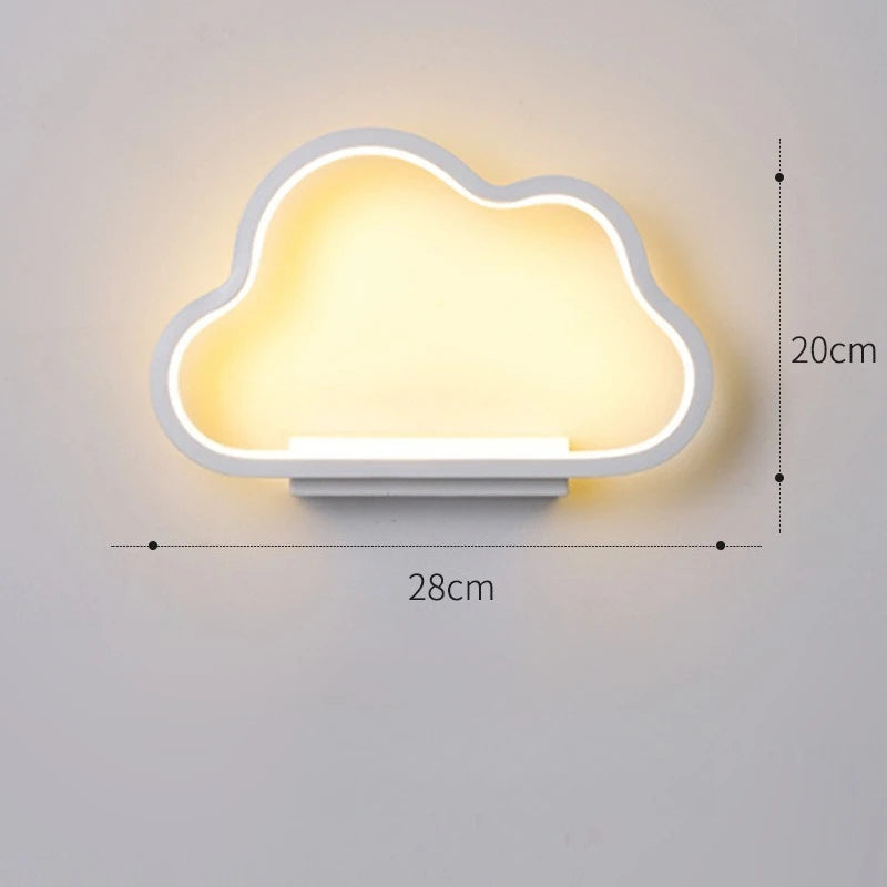 Veilleuse nuage souriante chambre enfant design minimaliste