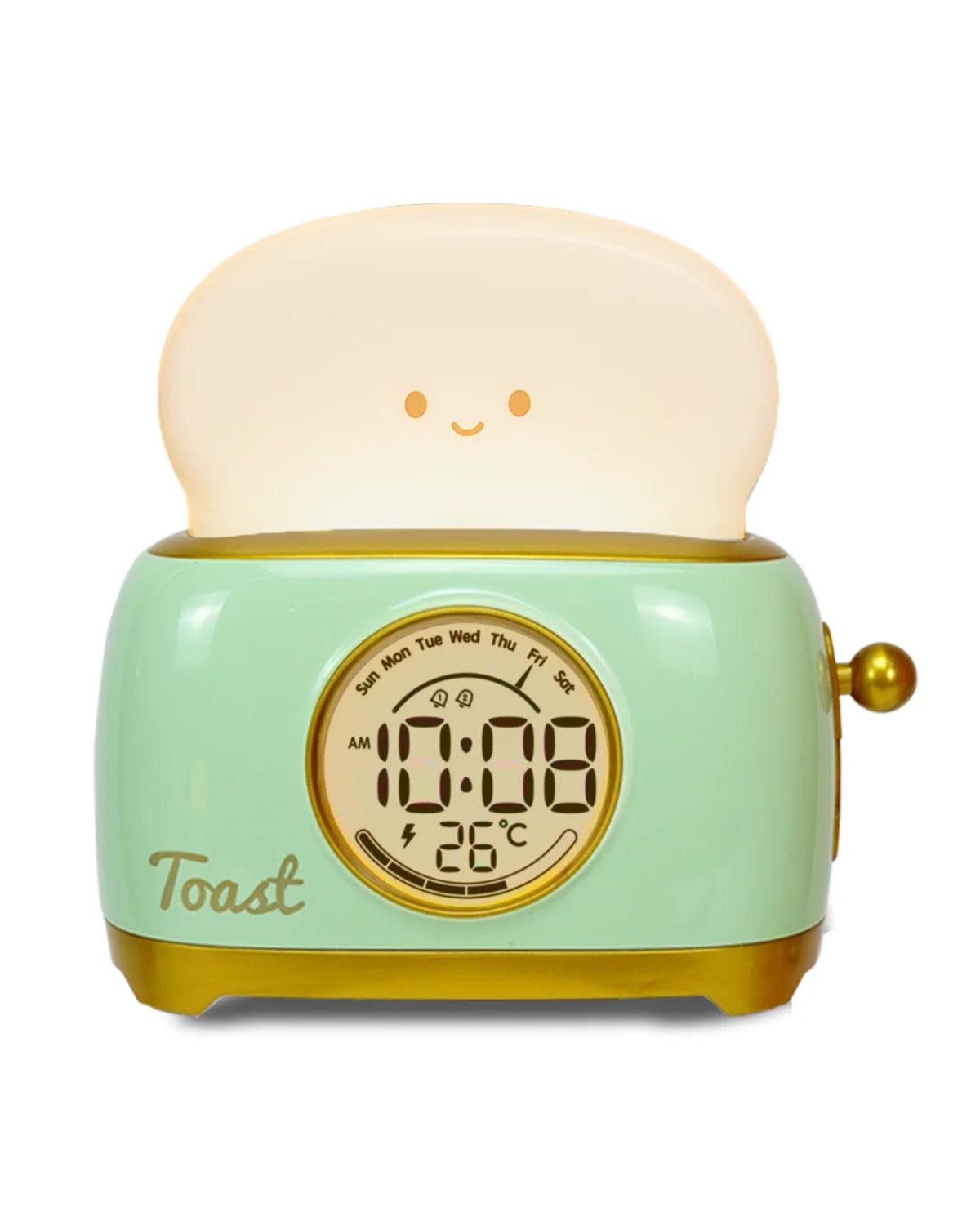 Veilleuse enfant LED tactile rechargeable horloge numérique