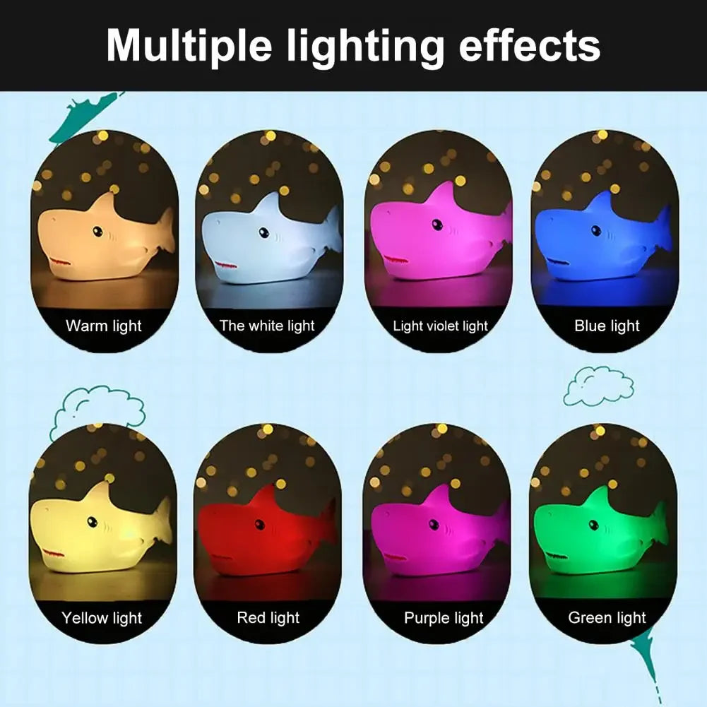 Veilleuse requin rechargeable avec contrôle tactile