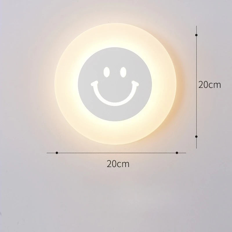 Veilleuse nuage souriante chambre enfant design minimaliste