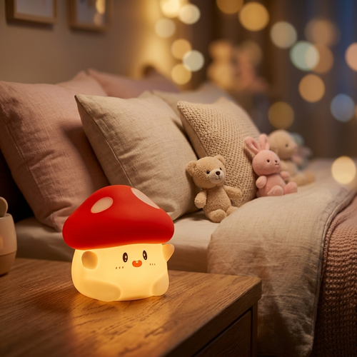 Veilleuse Champignon Tactile Rechargeable USB pour Enfant
