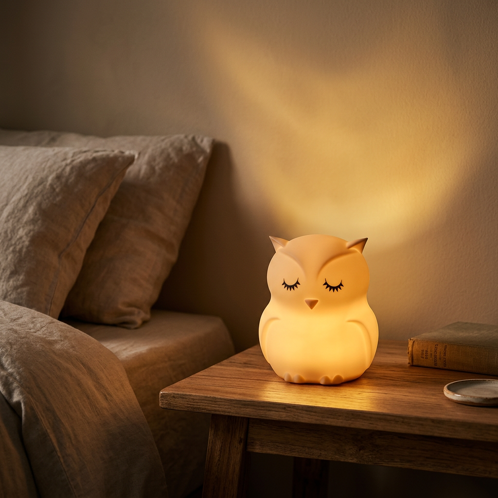 Veilleuse enfant rechargeable tactile 9 couleurs dimmable