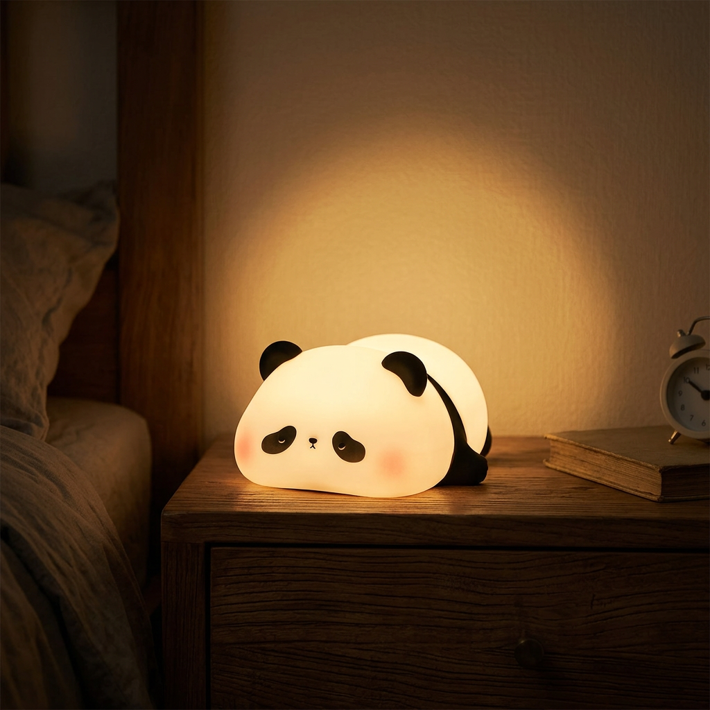 Veilleuse enfant rechargeable silicone panda mouton lapin