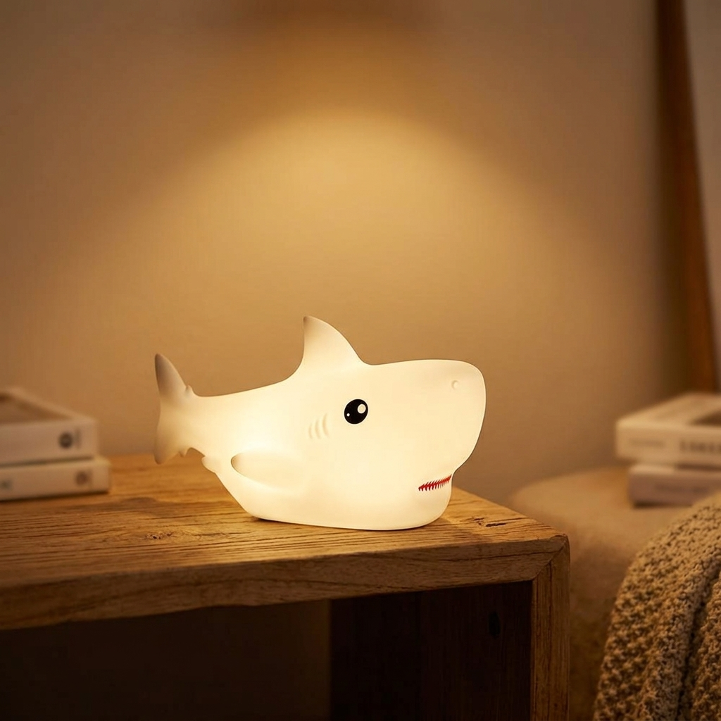 Veilleuse requin rechargeable avec contrôle tactile