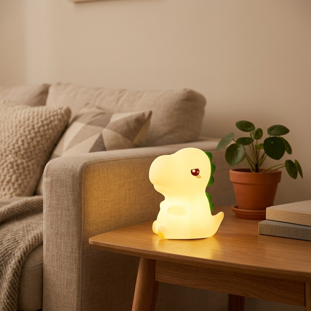 Veilleuse Dinosaure Rechargeable Tactile - Lumière Chaude