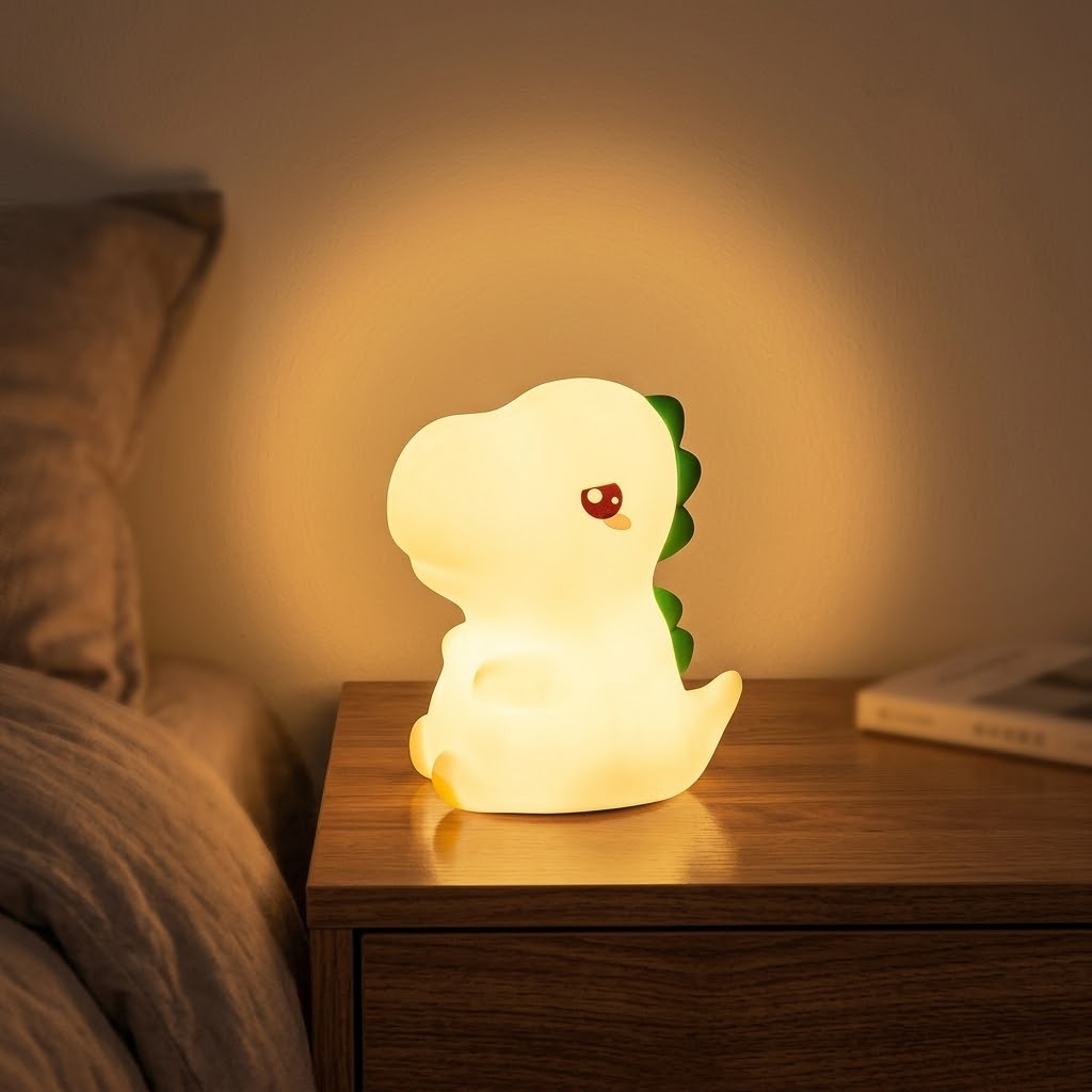 Veilleuse Dinosaure Rechargeable Tactile - Lumière Chaude