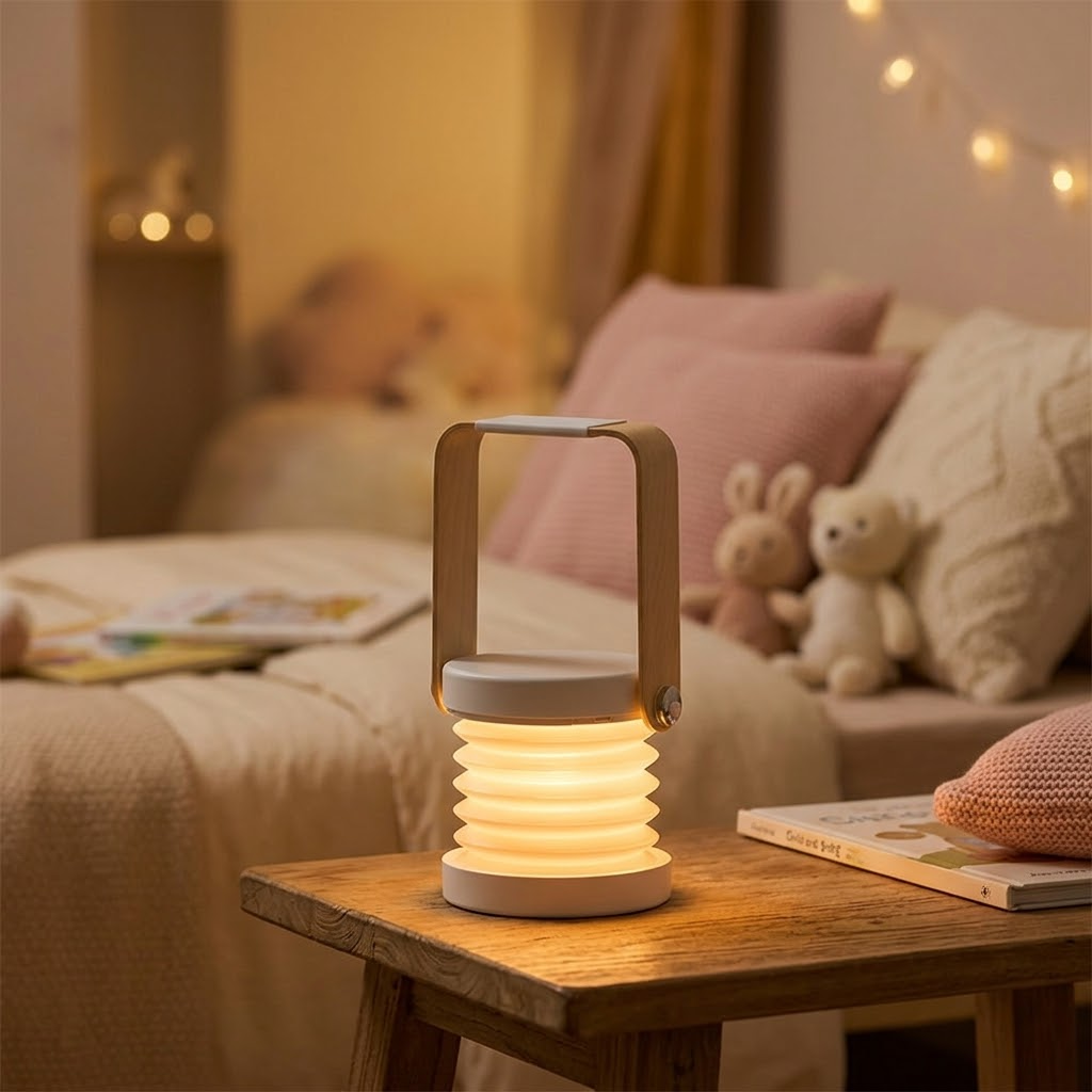 Veilleuse portable rechargeable à intensité réglable
