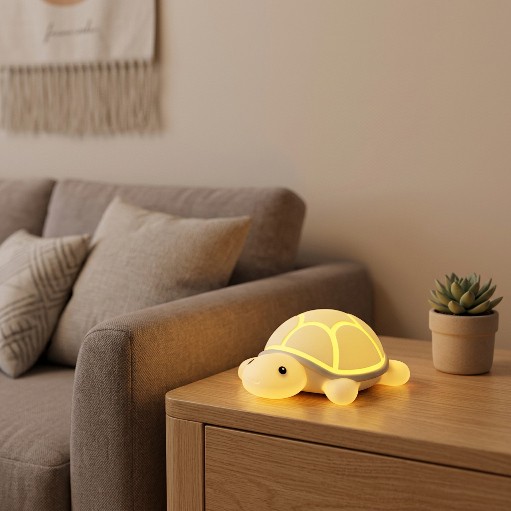 Veilleuse Tortue Silicone Rechargeable Tactile Enfant